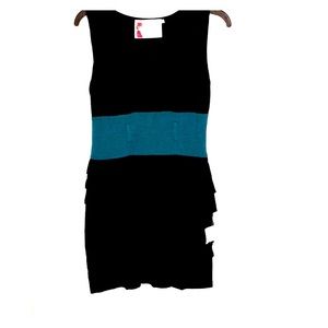 New w/tags Twelve by Twelve teal & black dress